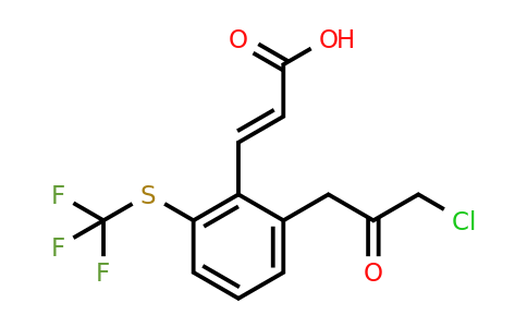 1807402-53-4 | 2-(3-Chloro-2-oxopropyl)-6-(trifluoromethylthio)cinnamic acid