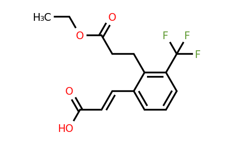 1807403-06-0 | 2-(3-Ethoxy-3-oxopropyl)-3-(trifluoromethyl)cinnamic acid