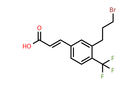 1807403-25-3 | 3-(3-Bromopropyl)-4-(trifluoromethyl)cinnamic acid