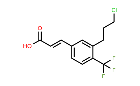 1807403-39-9 | 3-(3-Chloropropyl)-4-(trifluoromethyl)cinnamic acid