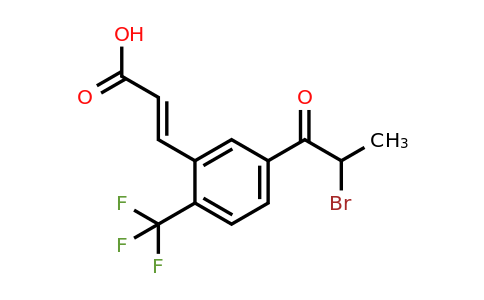 1807403-44-6 | 5-(2-Bromopropanoyl)-2-(trifluoromethyl)cinnamic acid