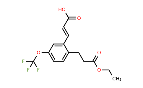 1807403-56-0 | 2-(3-Ethoxy-3-oxopropyl)-5-(trifluoromethoxy)cinnamic acid