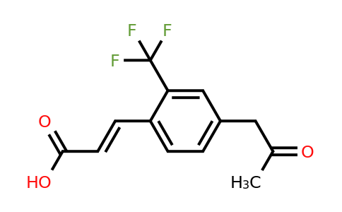 1807403-67-3 | 4-(2-Oxopropyl)-2-(trifluoromethyl)cinnamic acid