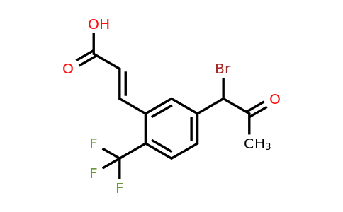 1807404-03-0 | 5-(1-Bromo-2-oxopropyl)-2-(trifluoromethyl)cinnamic acid