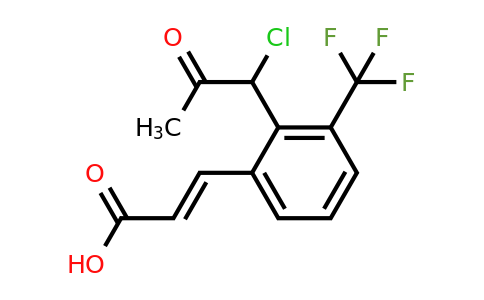 1807404-18-7 | 2-(1-Chloro-2-oxopropyl)-3-(trifluoromethyl)cinnamic acid