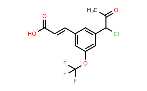 1807404-37-0 | 3-(1-Chloro-2-oxopropyl)-5-(trifluoromethoxy)cinnamic acid
