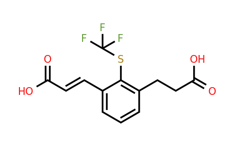 1807404-46-1 | 3-(2-Carboxyethyl)-2-(trifluoromethylthio)cinnamic acid