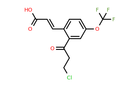 1807404-62-1 | 2-(3-Chloropropanoyl)-4-(trifluoromethoxy)cinnamic acid