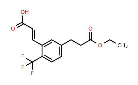1807405-04-4 | 5-(3-Ethoxy-3-oxopropyl)-2-(trifluoromethyl)cinnamic acid