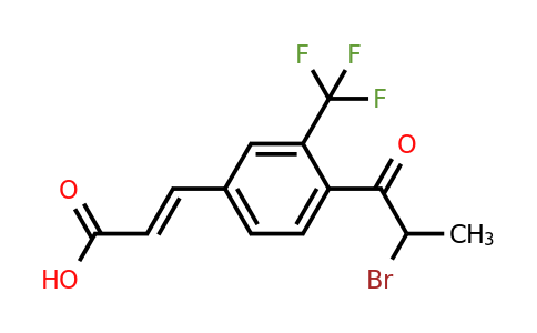 1807405-08-8 | 4-(2-Bromopropanoyl)-3-(trifluoromethyl)cinnamic acid