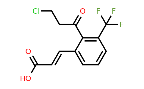 1807405-11-3 | 2-(3-Chloropropanoyl)-3-(trifluoromethyl)cinnamic acid