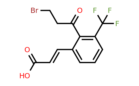 1807405-13-5 | 2-(3-Bromopropanoyl)-3-(trifluoromethyl)cinnamic acid