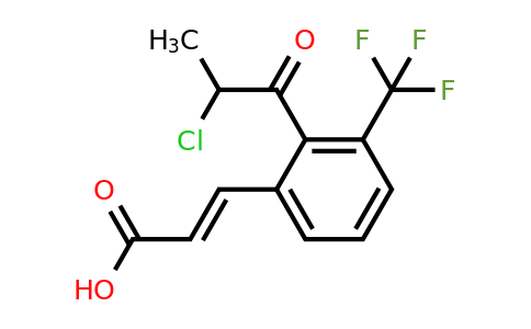 1807405-20-4 | 2-(2-Chloropropanoyl)-3-(trifluoromethyl)cinnamic acid