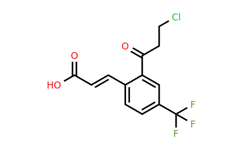 1807405-27-1 | 2-(3-Chloropropanoyl)-4-(trifluoromethyl)cinnamic acid
