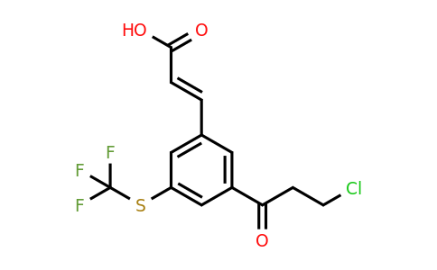 1807405-28-2 | 3-(3-Chloropropanoyl)-5-(trifluoromethylthio)cinnamic acid