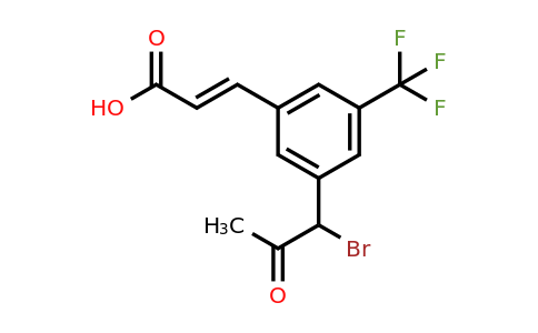 1807405-31-7 | 3-(1-Bromo-2-oxopropyl)-5-(trifluoromethyl)cinnamic acid