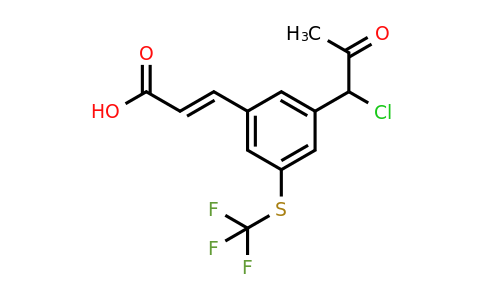 1807405-41-9 | 3-(1-Chloro-2-oxopropyl)-5-(trifluoromethylthio)cinnamic acid