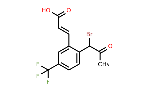 1807405-70-4 | 2-(1-Bromo-2-oxopropyl)-5-(trifluoromethyl)cinnamic acid