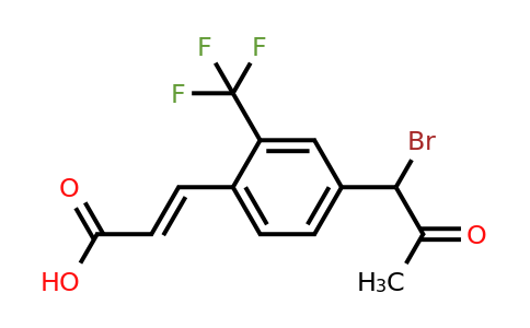 1807405-79-3 | 4-(1-Bromo-2-oxopropyl)-2-(trifluoromethyl)cinnamic acid