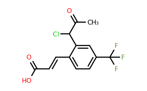 1807406-02-5 | 2-(1-Chloro-2-oxopropyl)-4-(trifluoromethyl)cinnamic acid