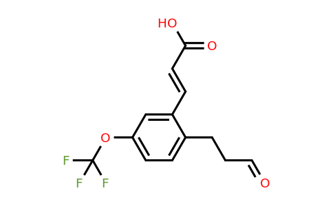 1807406-15-0 | 2-(3-Oxopropyl)-5-(trifluoromethoxy)cinnamic acid