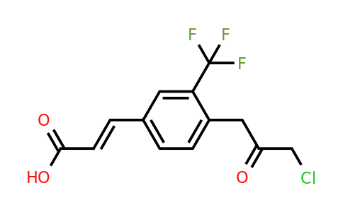 1807406-26-3 | 4-(3-Chloro-2-oxopropyl)-3-(trifluoromethyl)cinnamic acid