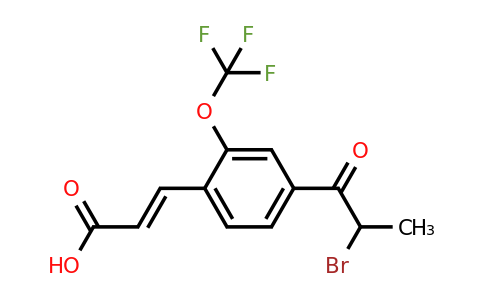 1807406-27-4 | 4-(2-Bromopropanoyl)-2-(trifluoromethoxy)cinnamic acid