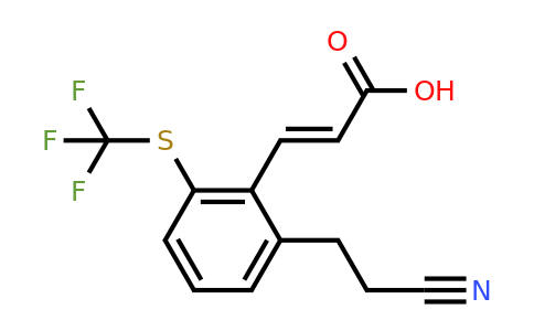 1807406-45-6 | 2-(2-Cyanoethyl)-6-(trifluoromethylthio)cinnamic acid