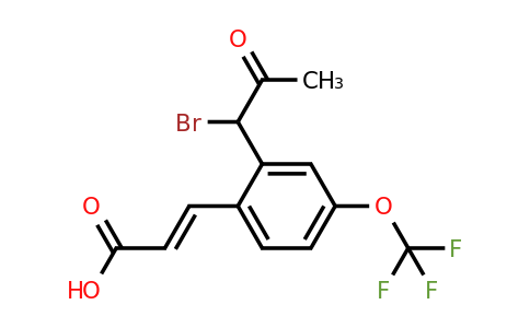 1807406-52-5 | 2-(1-Bromo-2-oxopropyl)-4-(trifluoromethoxy)cinnamic acid