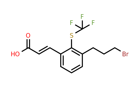 1807406-54-7 | 3-(3-Bromopropyl)-2-(trifluoromethylthio)cinnamic acid