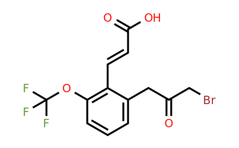 1807406-61-6 | 2-(3-Bromo-2-oxopropyl)-6-(trifluoromethoxy)cinnamic acid