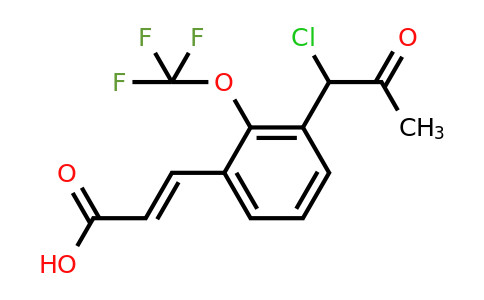 1807406-70-7 | 3-(1-Chloro-2-oxopropyl)-2-(trifluoromethoxy)cinnamic acid