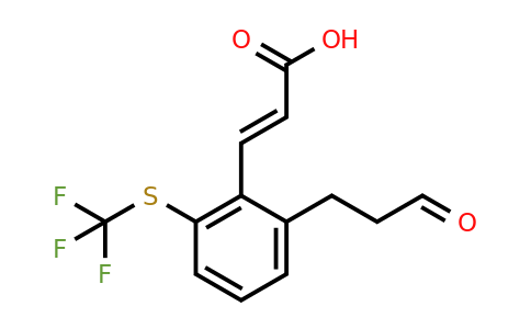 1807406-71-8 | 2-(3-Oxopropyl)-6-(trifluoromethylthio)cinnamic acid