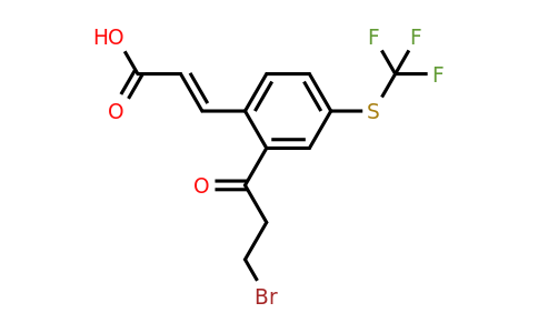 1807406-93-4 | 2-(3-Bromopropanoyl)-4-(trifluoromethylthio)cinnamic acid