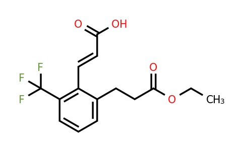 1807406-96-7 | 2-(3-Ethoxy-3-oxopropyl)-6-(trifluoromethyl)cinnamic acid