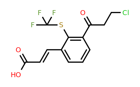 1807407-07-3 | 3-(3-Chloropropanoyl)-2-(trifluoromethylthio)cinnamic acid
