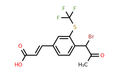 1807407-18-6 | 4-(1-Bromo-2-oxopropyl)-3-(trifluoromethylthio)cinnamic acid
