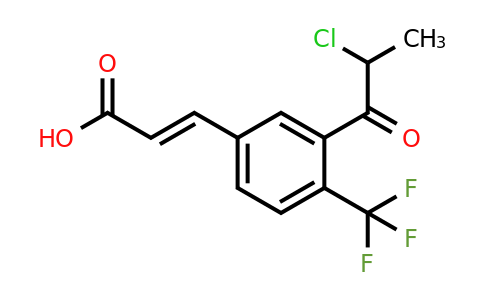 1807407-30-2 | 3-(2-Chloropropanoyl)-4-(trifluoromethyl)cinnamic acid