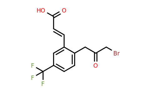 1807407-45-9 | 2-(3-Bromo-2-oxopropyl)-5-(trifluoromethyl)cinnamic acid