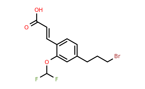 1807407-85-7 | 4-(3-Bromopropyl)-2-(difluoromethoxy)cinnamic acid