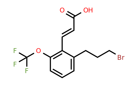 1807408-20-3 | 2-(3-Bromopropyl)-6-(trifluoromethoxy)cinnamic acid