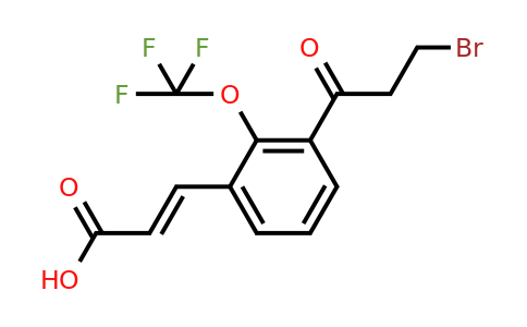 1807408-42-9 | 3-(3-Bromopropanoyl)-2-(trifluoromethoxy)cinnamic acid