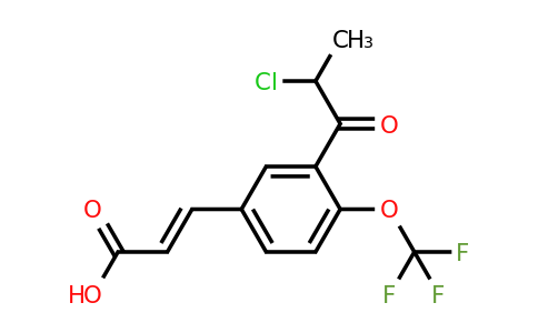 1807408-46-3 | 3-(2-Chloropropanoyl)-4-(trifluoromethoxy)cinnamic acid