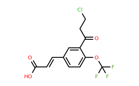 1807408-51-0 | 3-(3-Chloropropanoyl)-4-(trifluoromethoxy)cinnamic acid