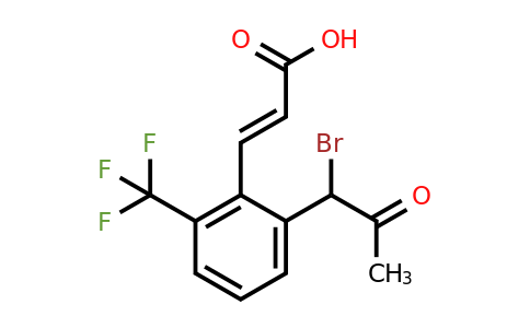 1807408-75-8 | 2-(1-Bromo-2-oxopropyl)-6-(trifluoromethyl)cinnamic acid