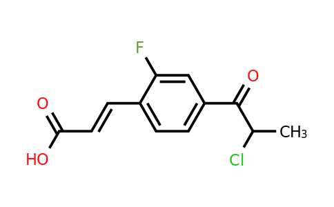 1807408-78-1 | 4-(2-Chloropropanoyl)-2-fluorocinnamic acid