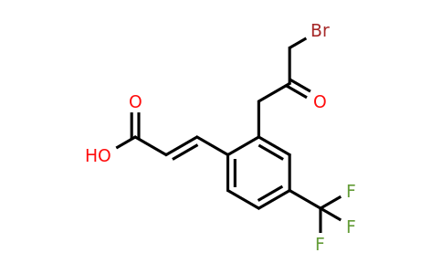 1807408-80-5 | 2-(3-Bromo-2-oxopropyl)-4-(trifluoromethyl)cinnamic acid