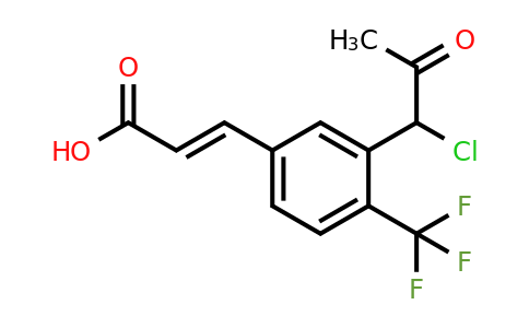 1807408-86-1 | 3-(1-Chloro-2-oxopropyl)-4-(trifluoromethyl)cinnamic acid