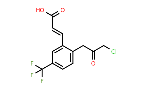 1807408-91-8 | 2-(3-Chloro-2-oxopropyl)-5-(trifluoromethyl)cinnamic acid