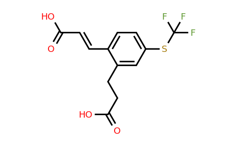 1807408-98-5 | 2-(2-Carboxyethyl)-4-(trifluoromethylthio)cinnamic acid